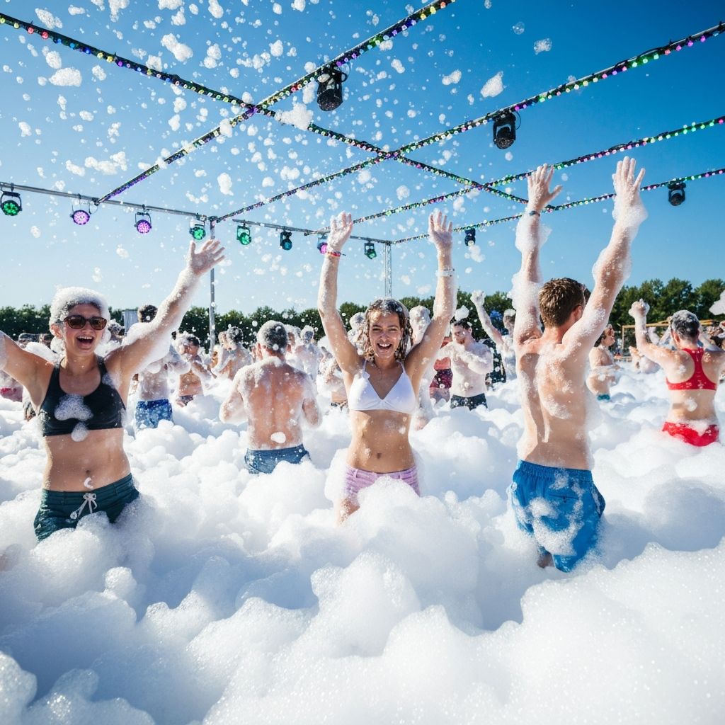 Foam party event